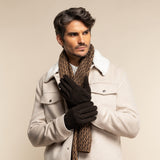 Rex (brown) - suede goatskin leather gloves with luxurious wool/cashmere lining - Schwartz & von Halen - EU - 5