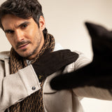 Rex (brown) - suede goatskin leather gloves with luxurious wool/cashmere lining - Schwartz & von Halen - EU - 10