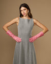 Rosemary Mid-forearm (rose) - Gants pour femme en cuir d’agneau avec doublure en soie & fonction tactile