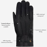 Charles – luxurious American deerskin leather gloves with warm cashmere lining - Schwartz & von Halen - EU - 14