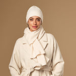 Charlie (cream) - premium scarf made of soft Merino wool (unisex) - Schwartz & von Halen - EU - 5