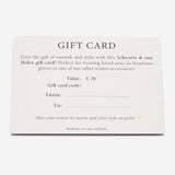 Schwartz & von Halen Gift Card – €70