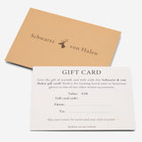 Schwartz & von Halen Gift Card – €50