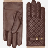 Smith (brown) - sheepskin leather gloves with snap closure & touchscreen feature - Schwartz & von Halen - EU - 2