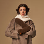 Sophia (brown) - Ultra-soft teddy mittens with warm faux fur lining - Schwartz & von Halen - EU - 5