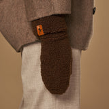 Sophia (brown) - Ultra-soft teddy mittens with warm faux fur lining - Schwartz & von Halen - EU - 10