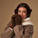 Sophia (brown) - Ultra-soft teddy mittens with warm faux fur lining - Schwartz & von Halen - EU - 11