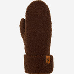 Sophia (brown) - Ultra-soft teddy mittens with warm faux fur lining - Schwartz & von Halen - EU - 1