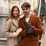 Sophia (beige) - Ultra-soft teddy mittens with warm faux fur lining  - Schwartz & von Halen - EU - 11