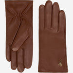 Ivy (brown) - sheepskin leather gloves with wool/cashmere lining & touchscreen feature - Schwartz & von Halen - EU - 2