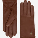 Ivy (brown) - sheepskin leather gloves with wool/cashmere lining & touchscreen feature - Schwartz & von Halen - EU - 2