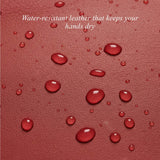 Ivy (red) – Sheepskin leather gloves with wool/cashmere lining & touchscreen feature