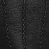 William (black) - goatskin leather gloves with warm fleece lining and press-stud - Schwartz & von Halen - EU - 4