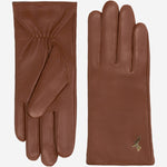 Ivy (cognac) - sheepskin leather gloves with wool/cashmere lining & touchscreen feature - Schwartz & von Halen - EU -2