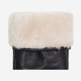 Mia – stylish leather mittens with luxurious lambswool lining & touchscreen feature - Schwartz & von Halen - EU -3