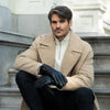 Musk - vegan leather gloves with fleece lining & touchscreen feature  - Schwartz & von Halen - US - 7